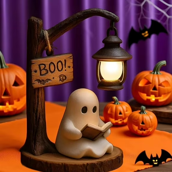 👻Reading Ghost LED Lantern Ornament