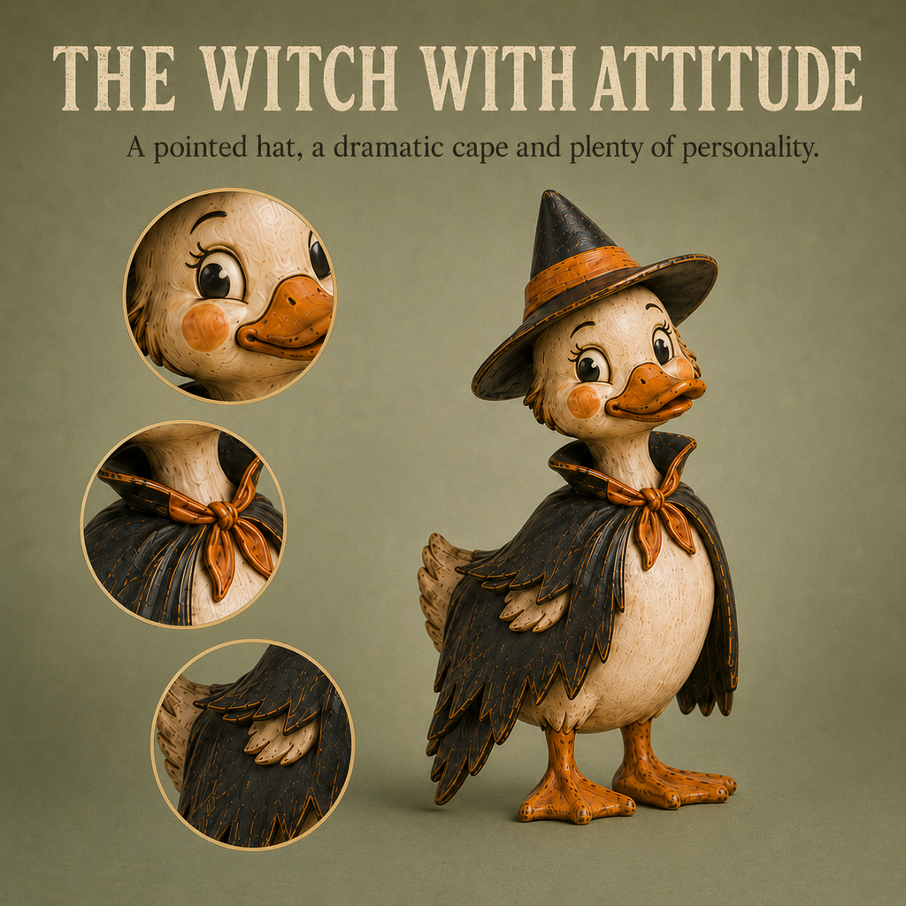 Vintage Halloween Duck Figurines