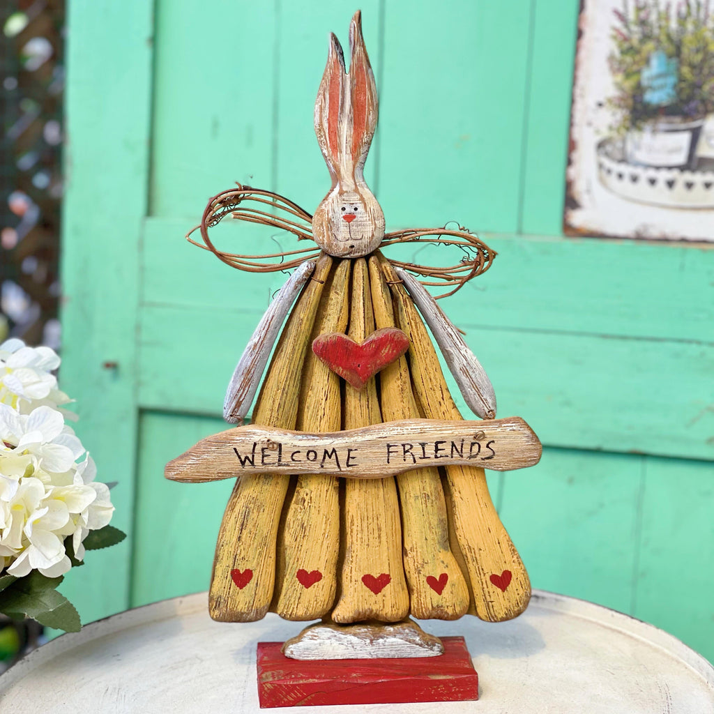 Easter Rustic Vintage Style Bunny Decoration